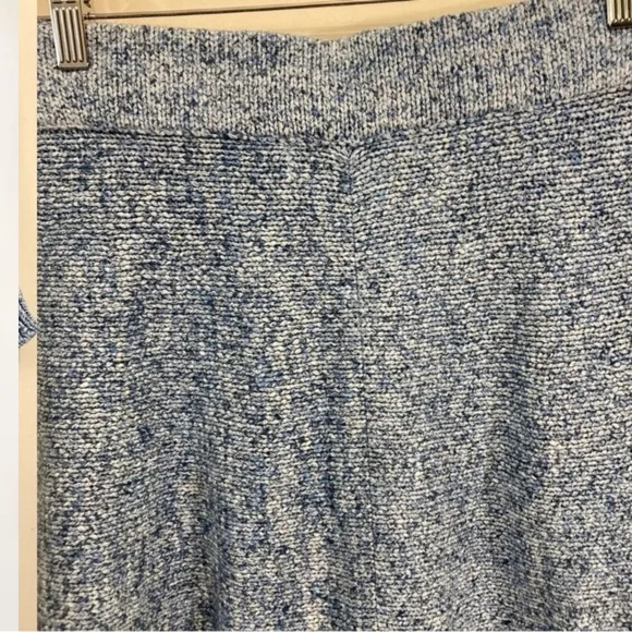 Free People Cruising Sweater Shorts Knit High Waisted Loose Blue Sz Medium New