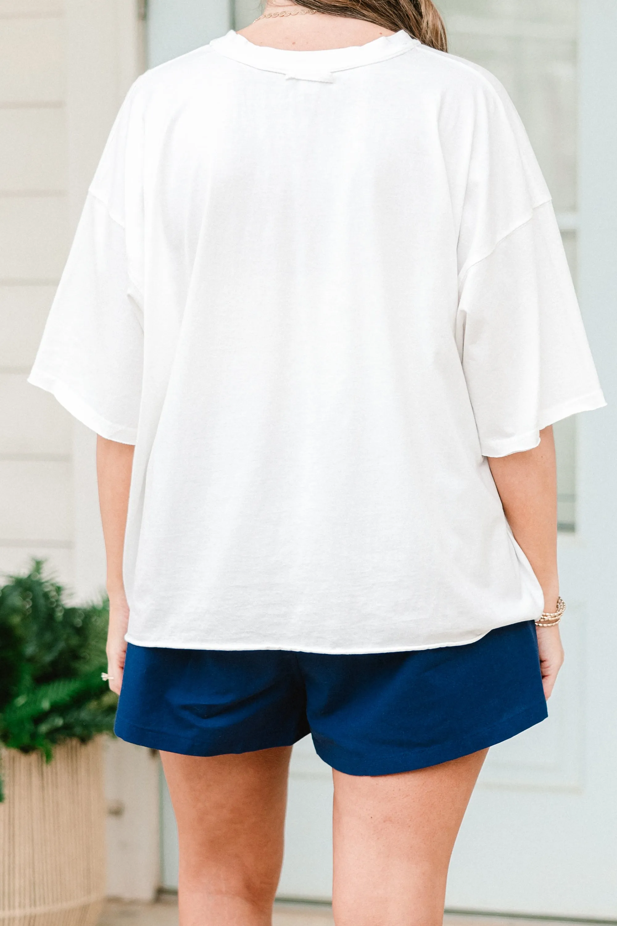 Freedom Vintage Wash Tee, White