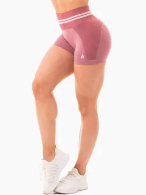Freestyle Seamless High Waisted Shorts - Dusty Pink