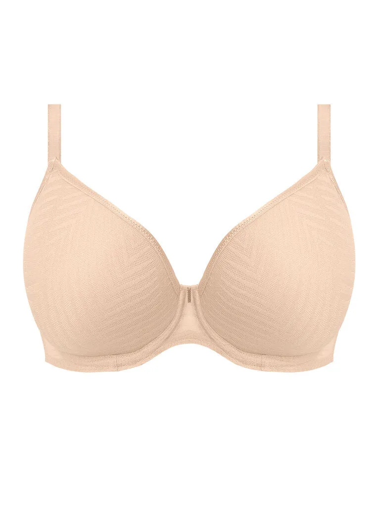 Freya Tailored Moulded Plunge T-Shirt Bra Naturally Nude