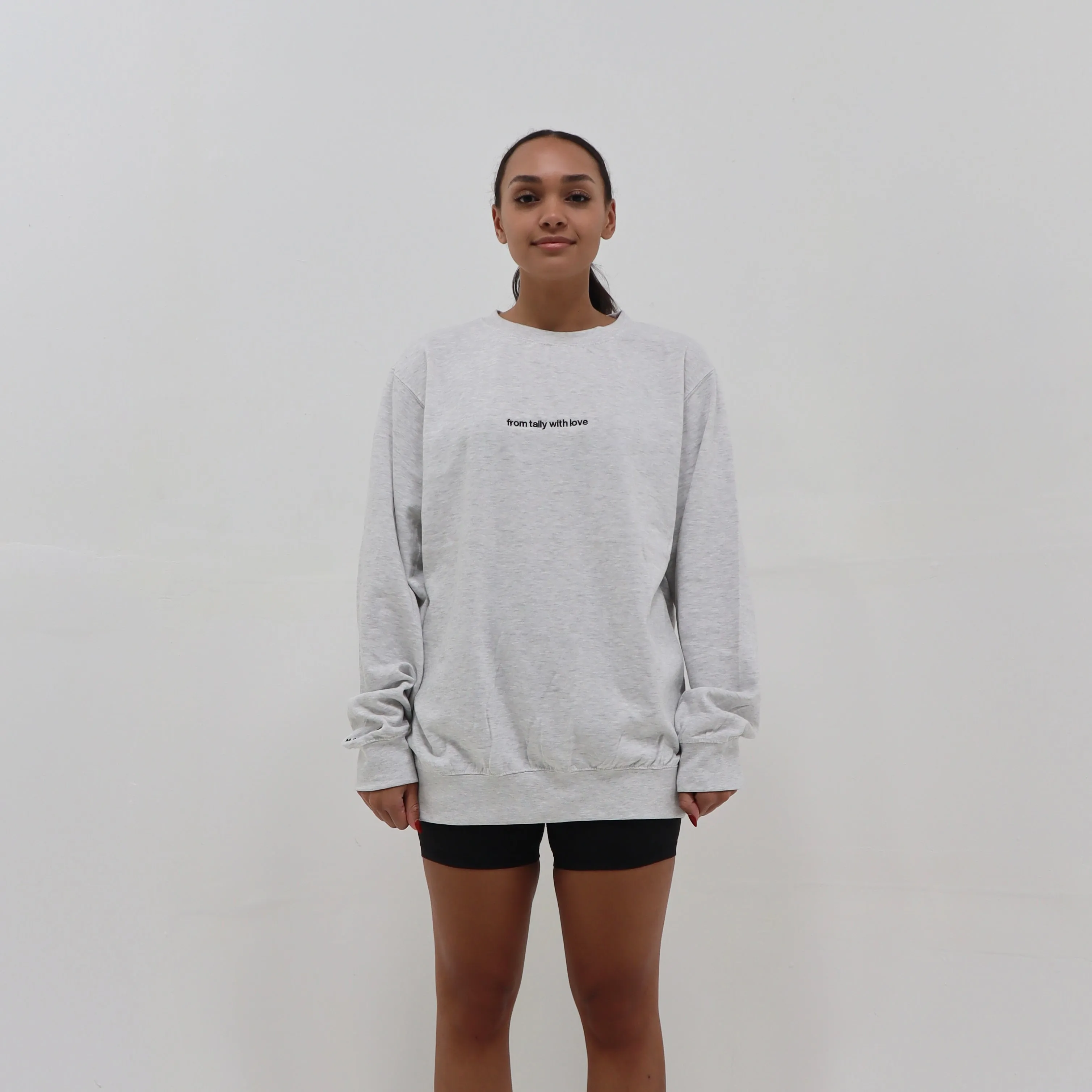 ‘from tally with love’ Crewneck