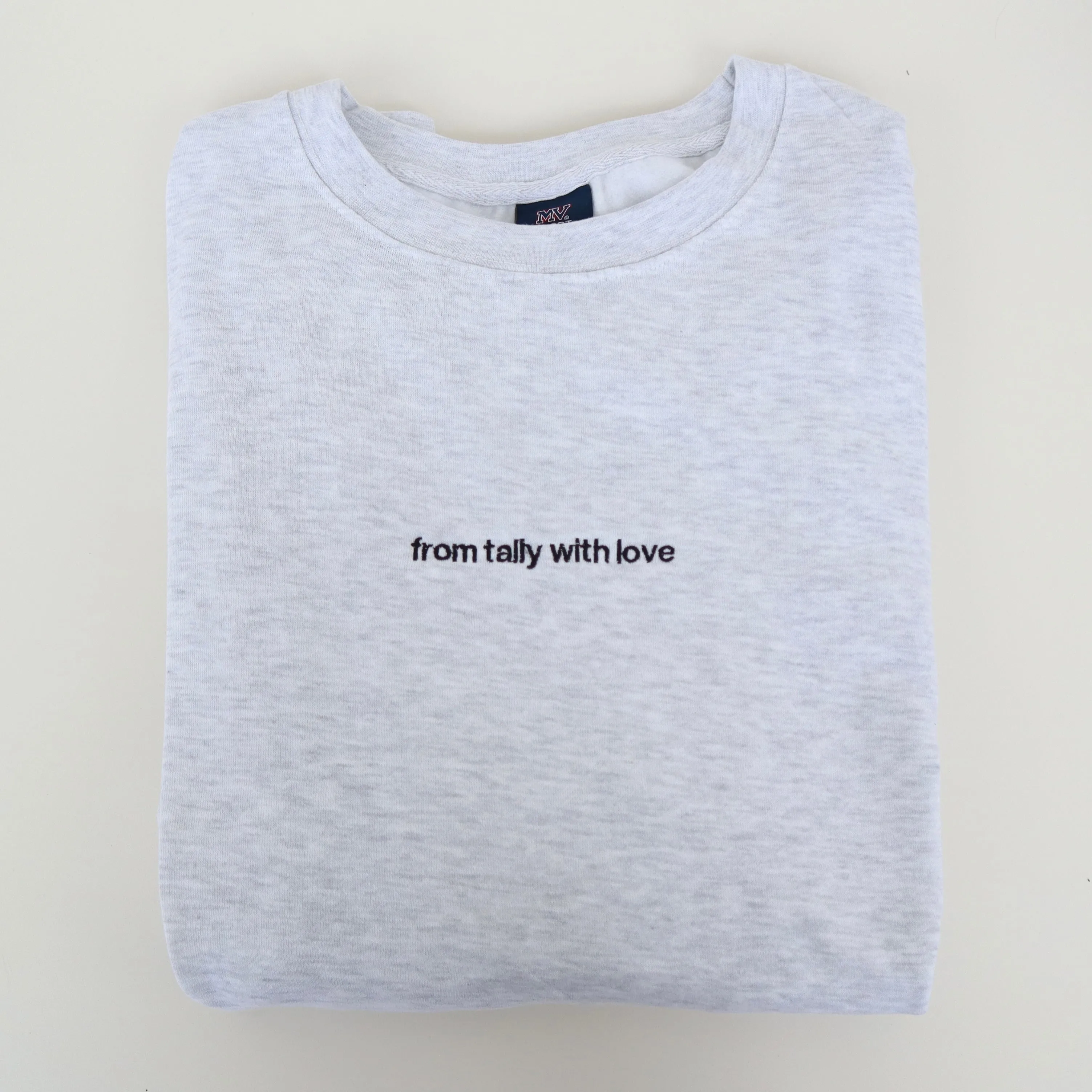 ‘from tally with love’ Crewneck