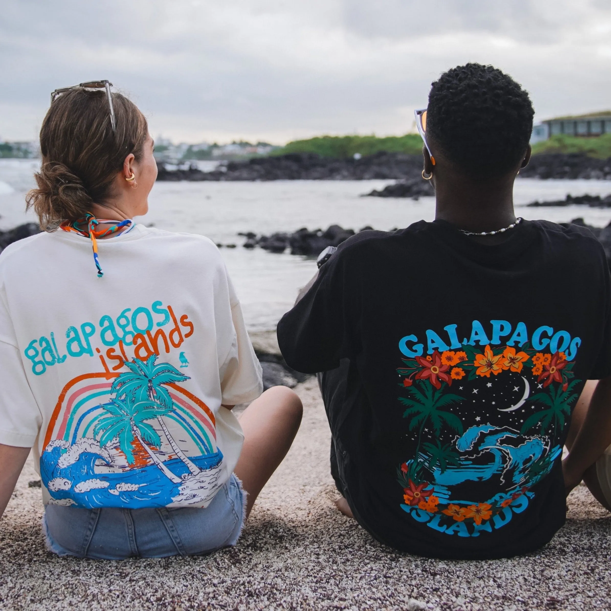 Galapagos Night Wave T-shirt