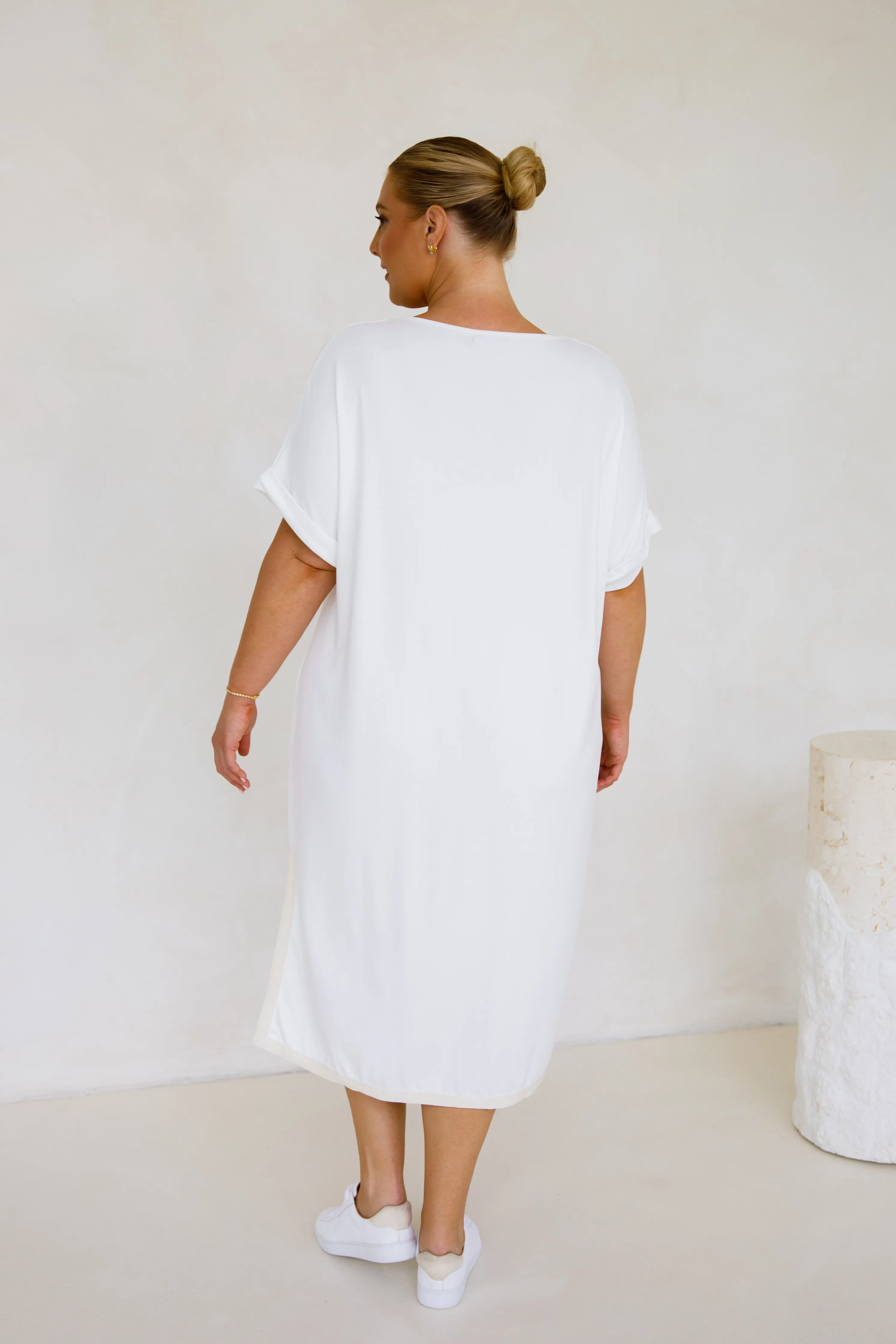 Gigi Lounge Dress | White