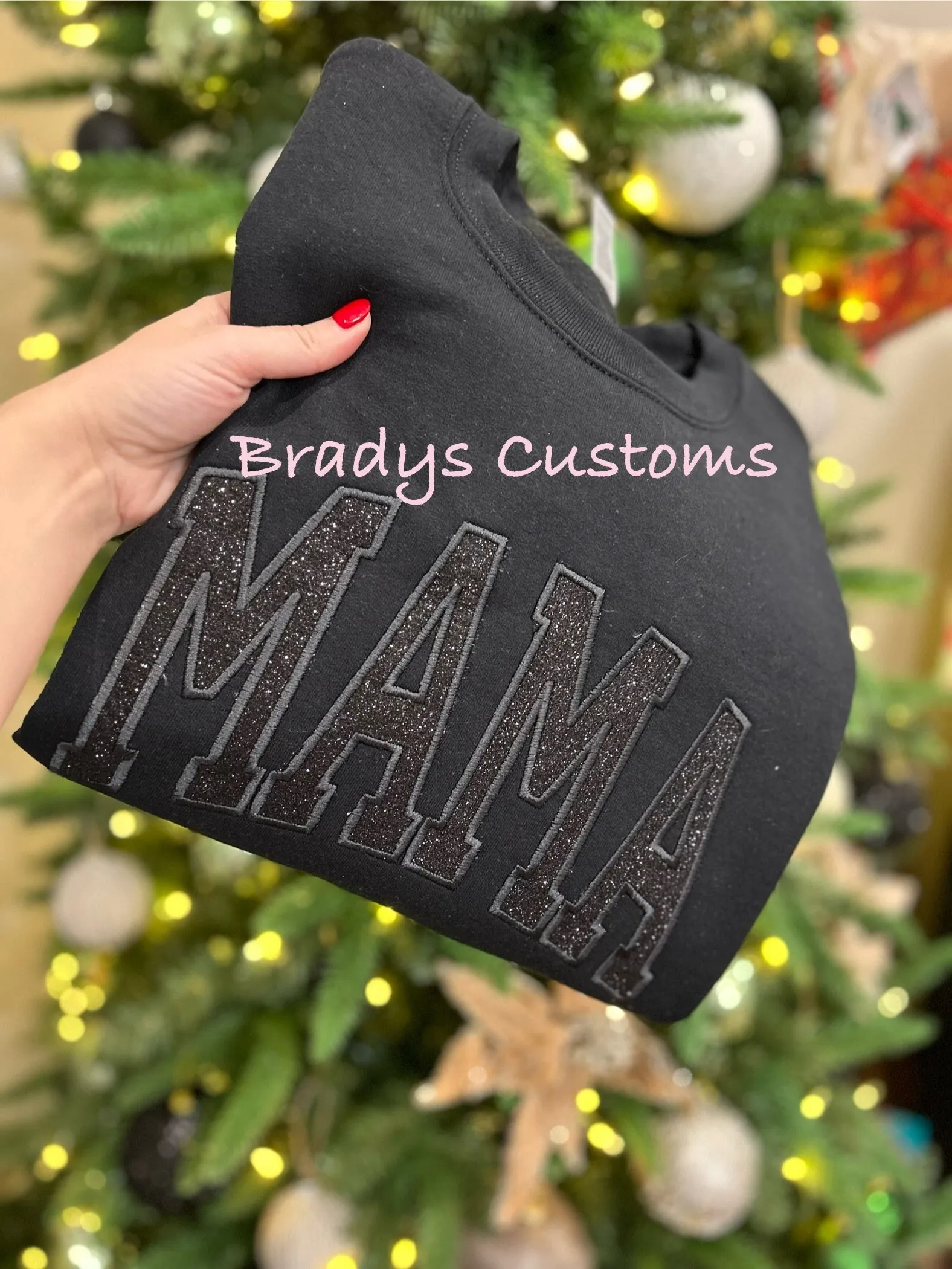 Glitter Applique Sweatshirts