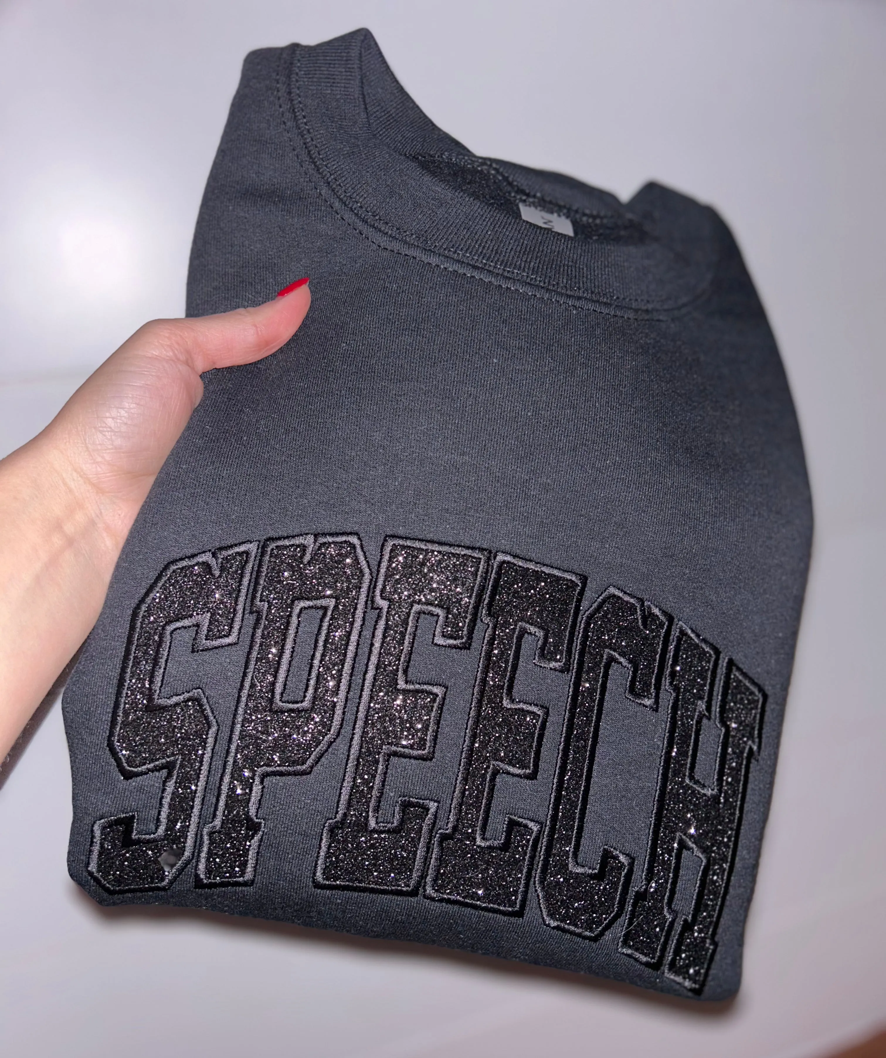 Glitter Applique Sweatshirts