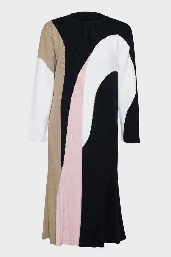 Graphic Knit Dress