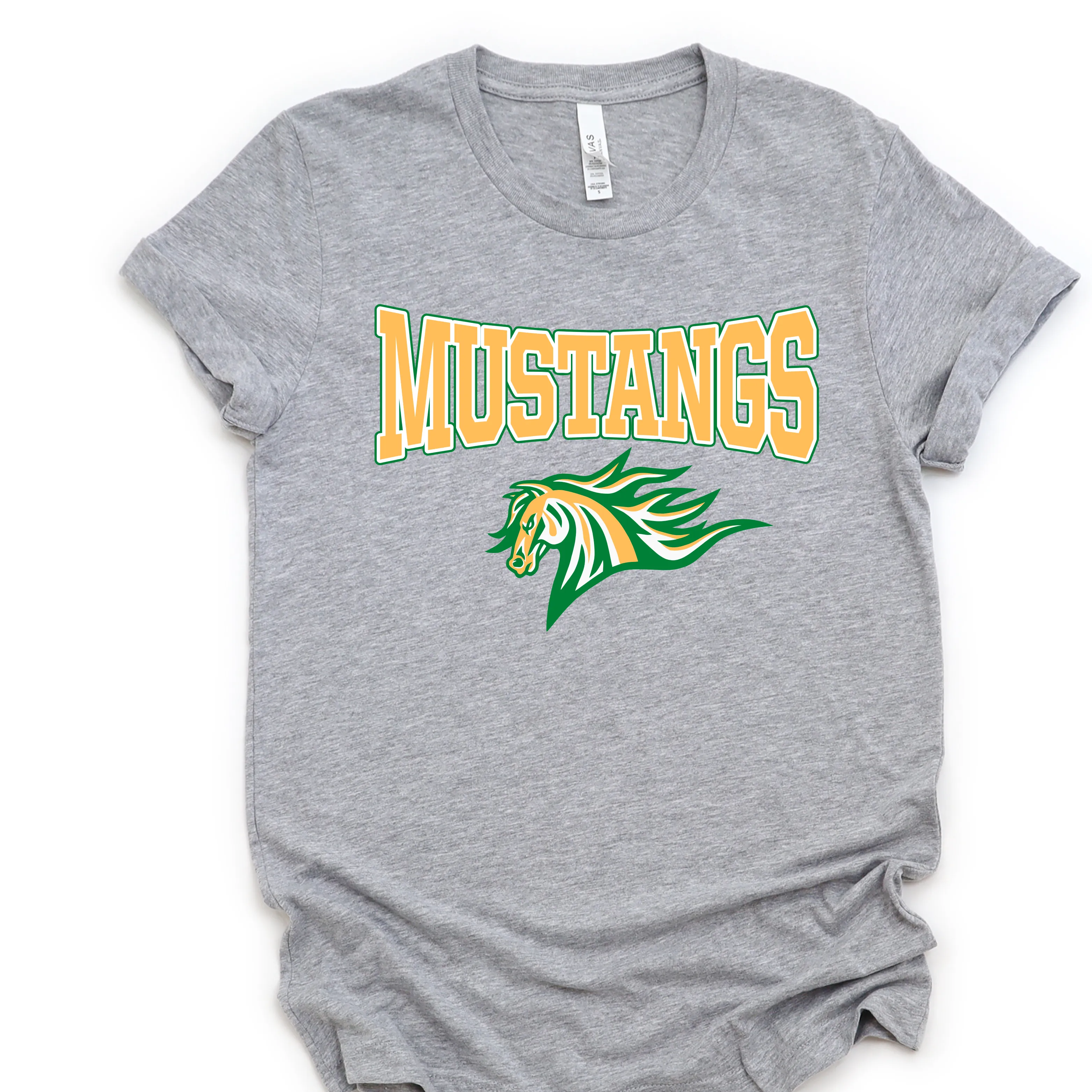 Green and Gold Mustang