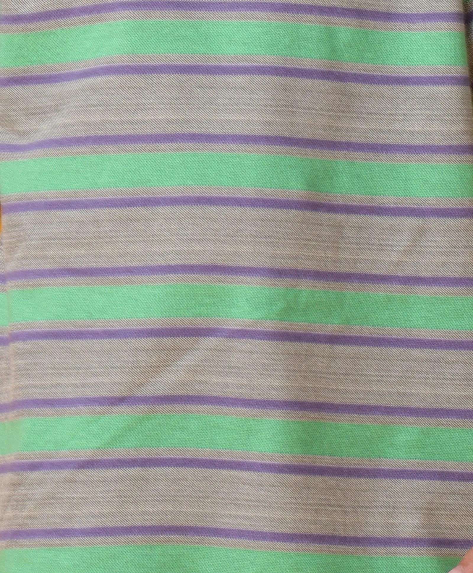GREEN GREY STRIPED SHORT SLEEVES BOYS T-SHIRT -GREEN