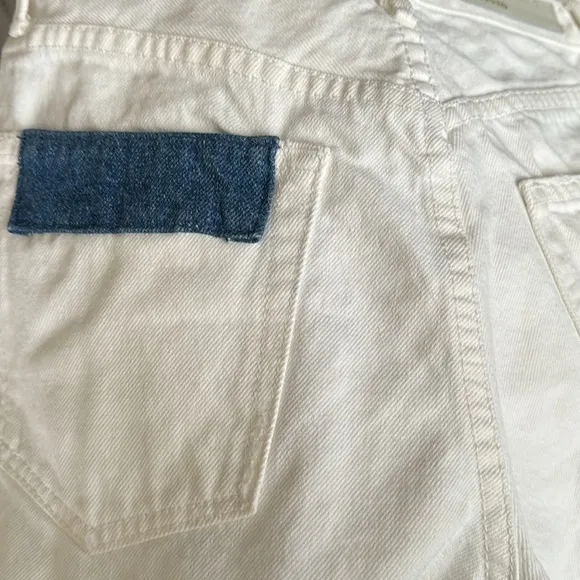 GRLFRND &quot;Cindy&quot; High Rise White Denim Shorts Size 24