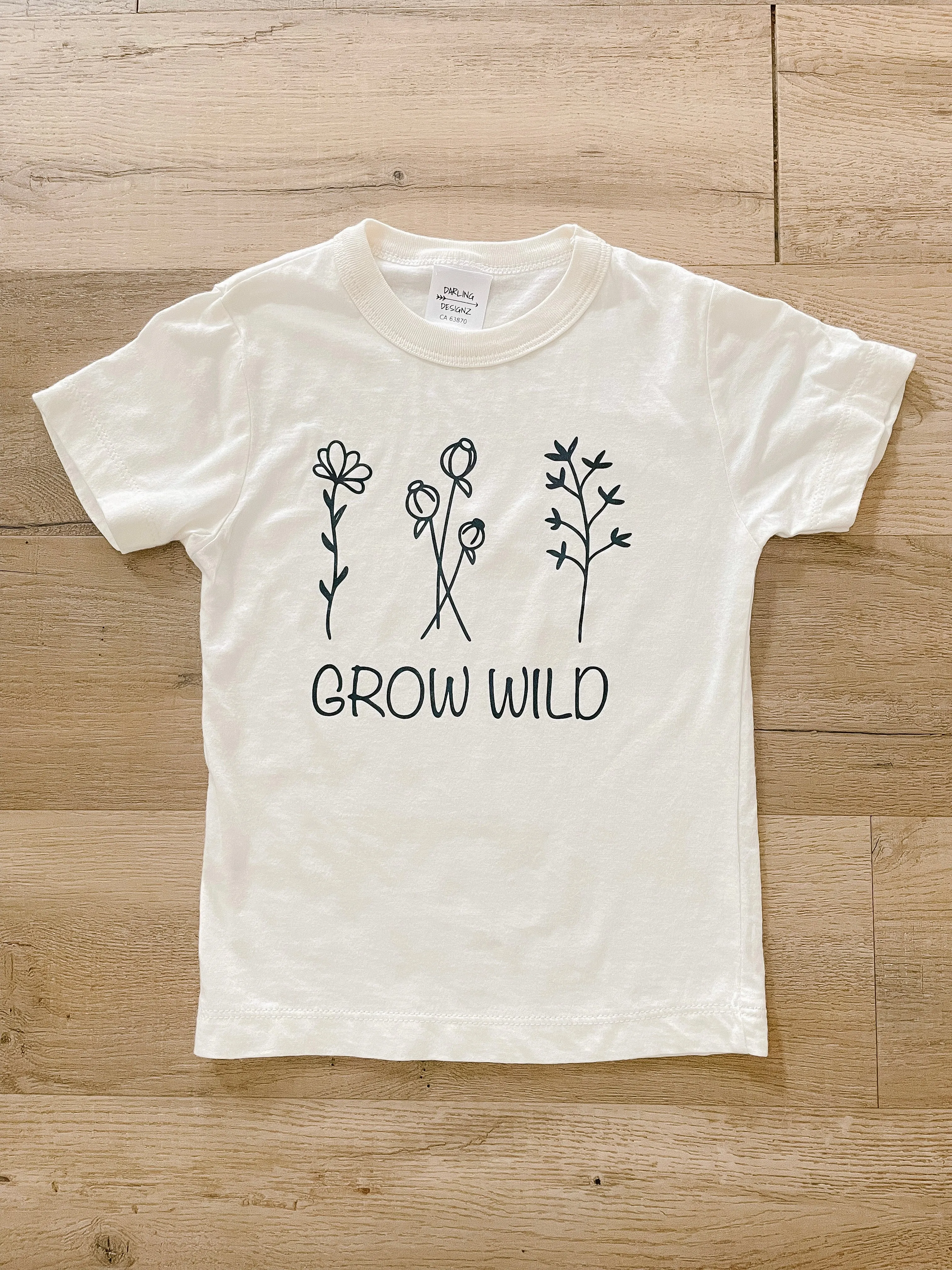 Grow Wild bamboo tee for kids