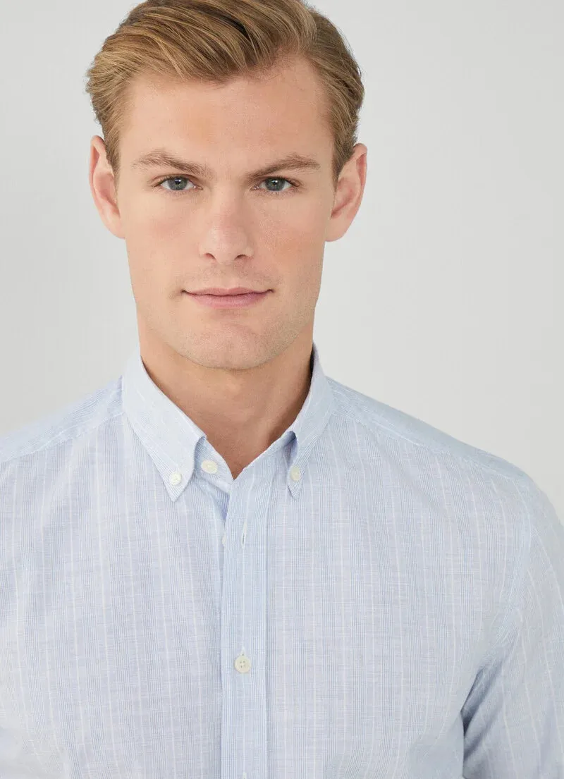 Hackett Mens Multi Stripe Shirt - Blue