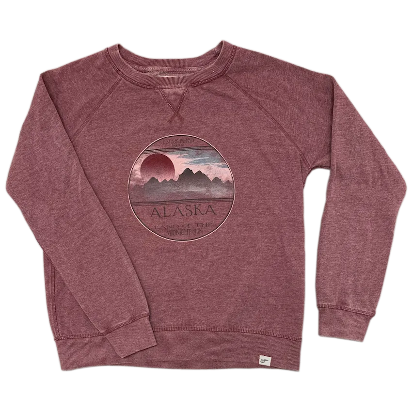 Halcyon Mountain Alaska Ladies Sweatshirt