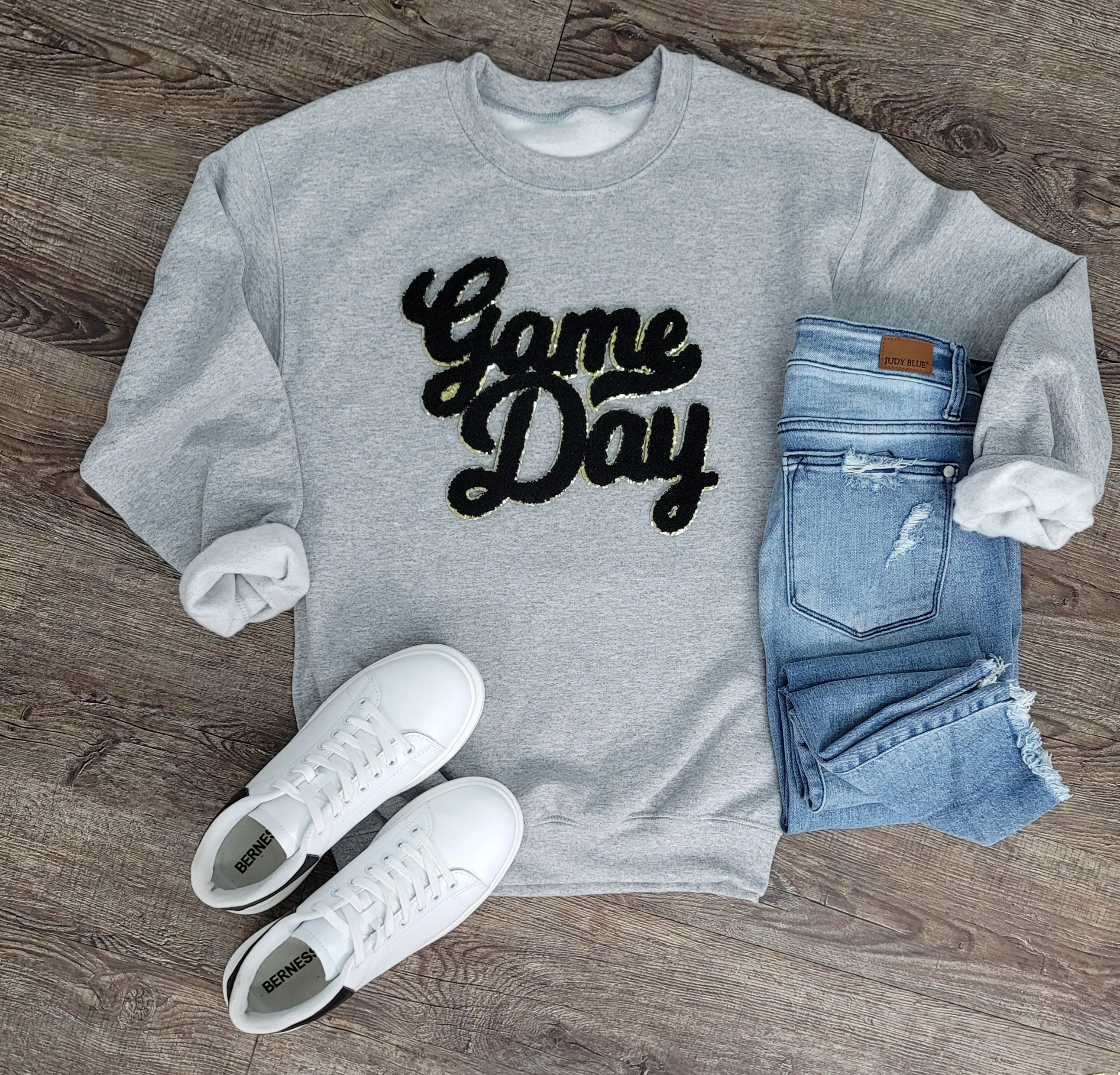 Hazel Blues® |  Game Day Patch Sweatshirts