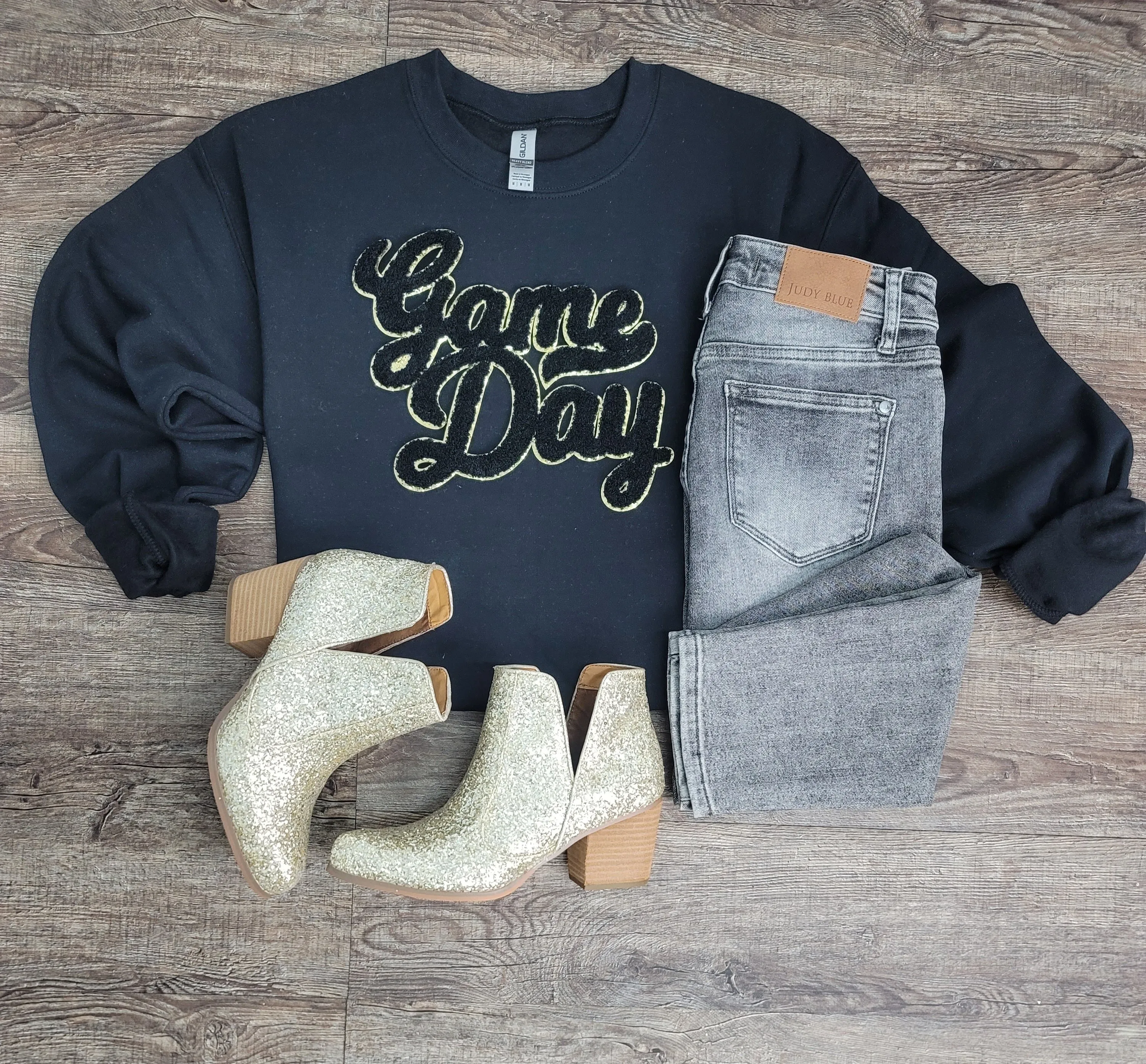 Hazel Blues® |  Game Day Patch Sweatshirts