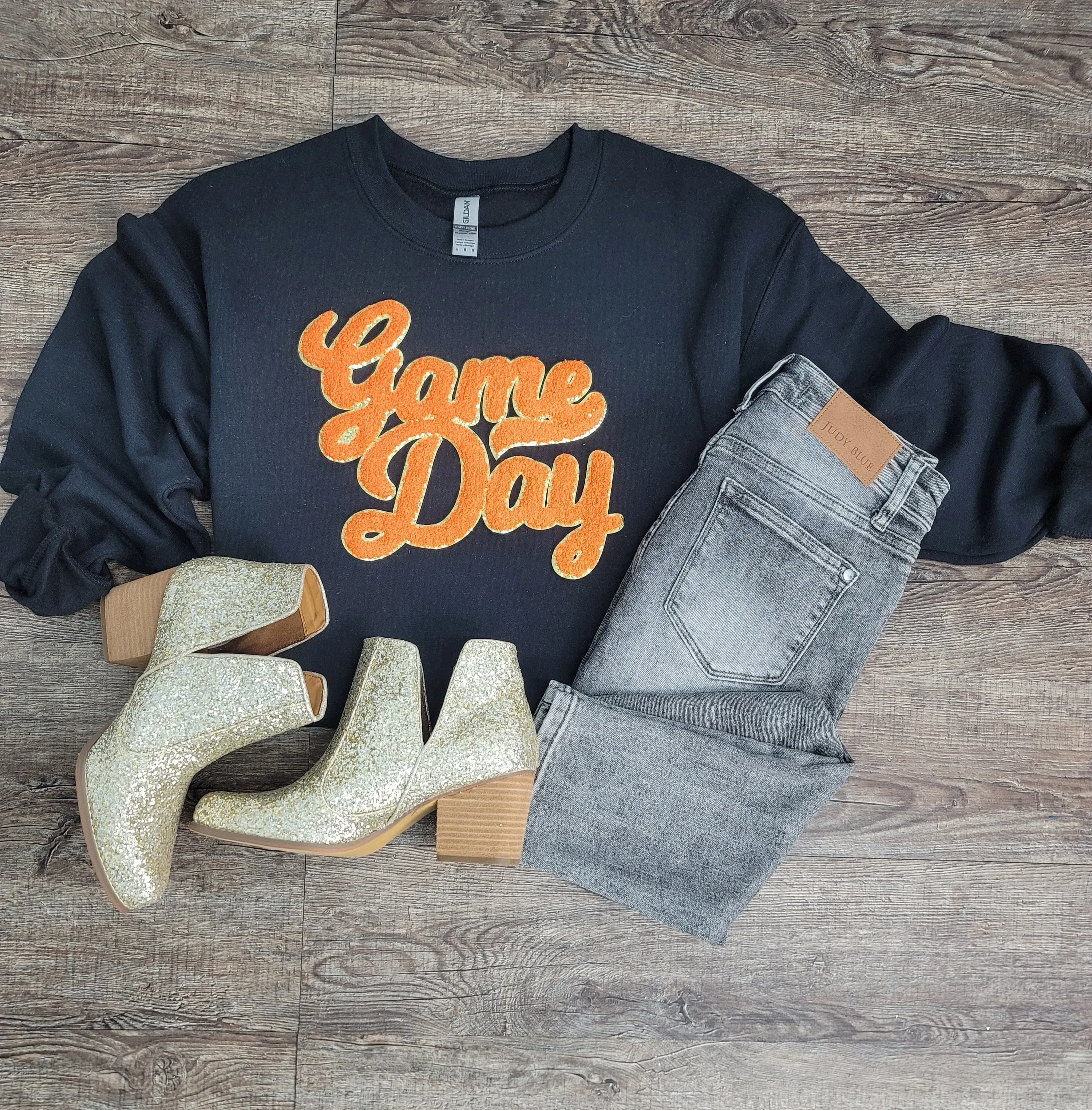 Hazel Blues® |  Game Day Patch Sweatshirts