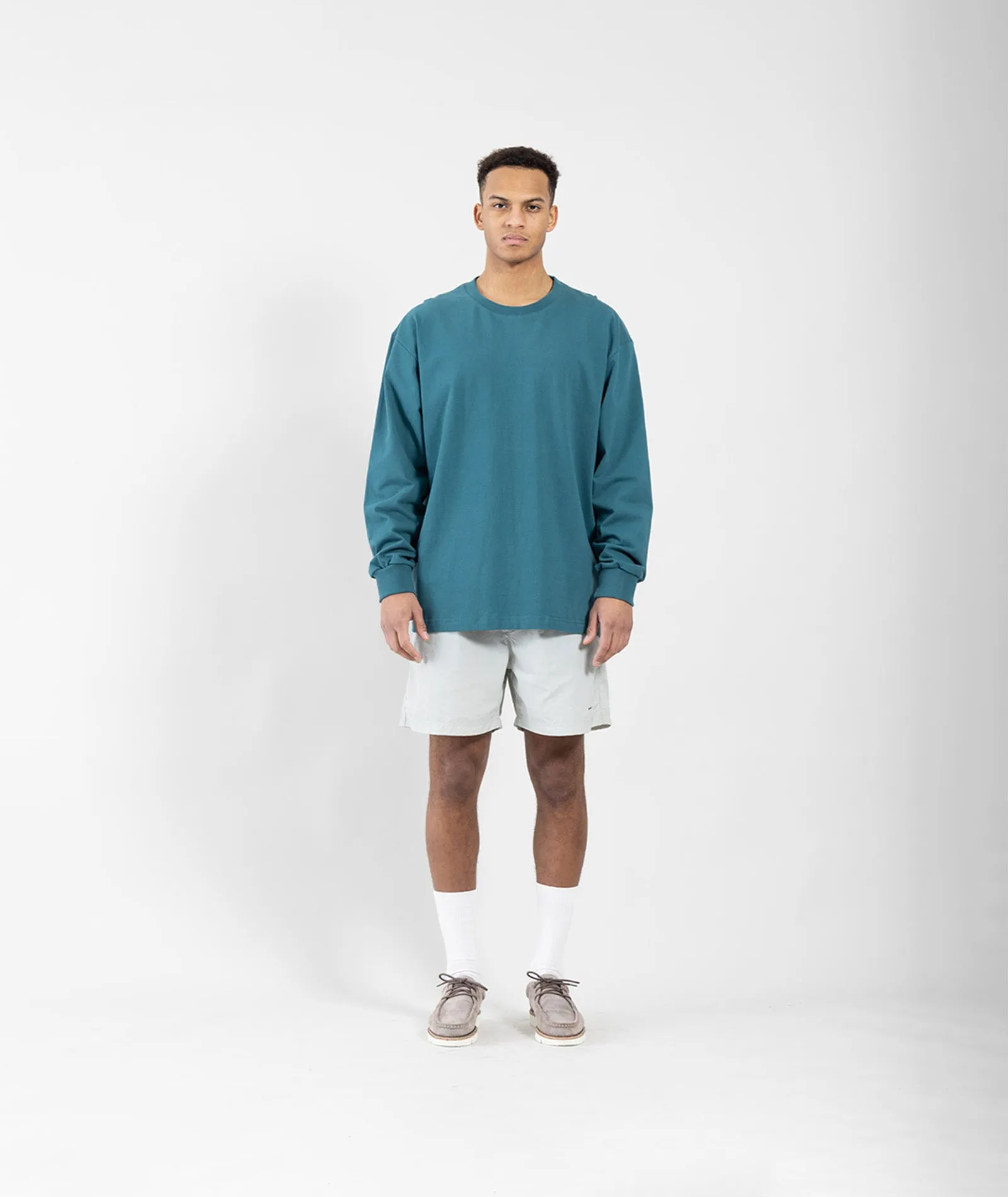 Heavy L/S Tee - Petrol