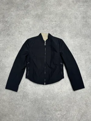 Hermes Two-tone Reversible Padded Cropped Jacket