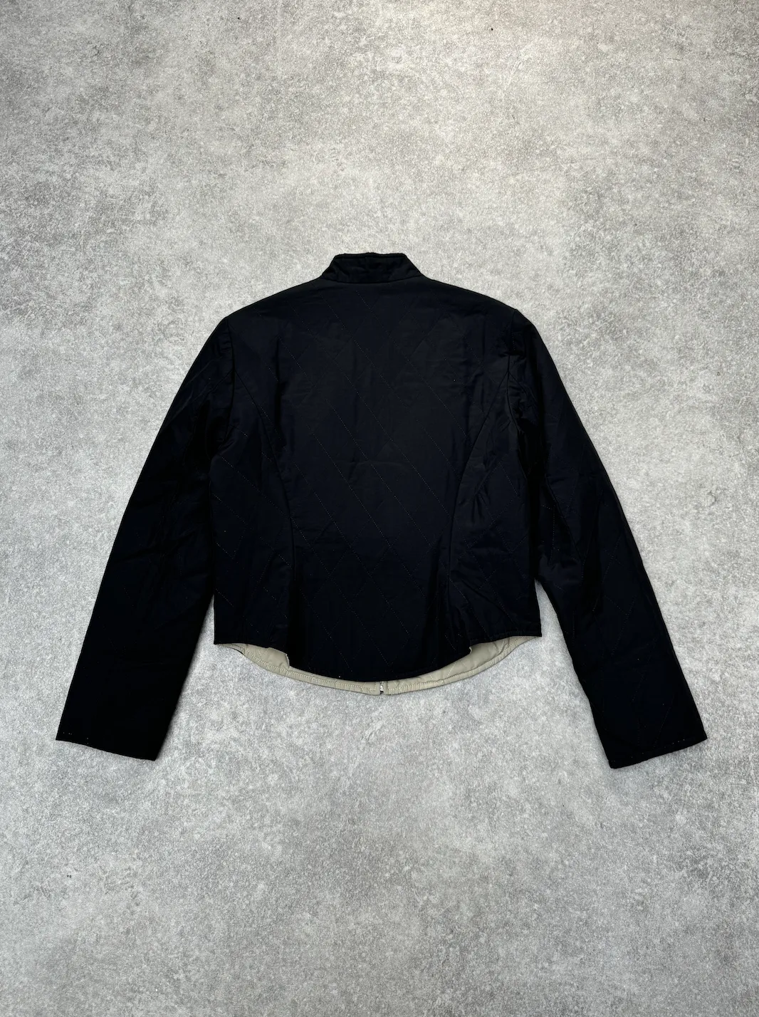 Hermes Two-tone Reversible Padded Cropped Jacket
