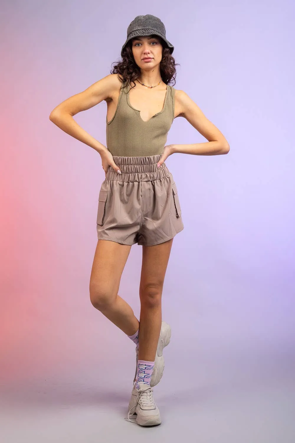 Hi-Waisted Active Shorts