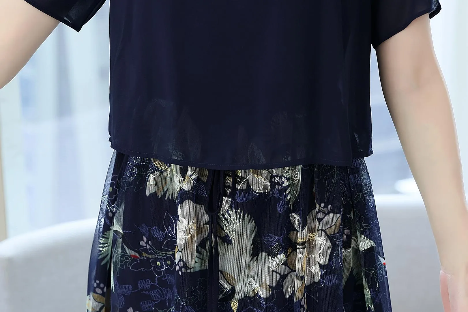 High-Quality Sheer Mesh Dress for Effortless Style