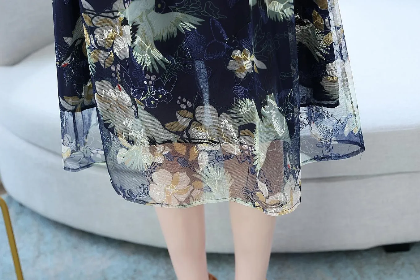 High-Quality Sheer Mesh Dress for Effortless Style