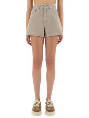 High-Waisted Denim Shorts