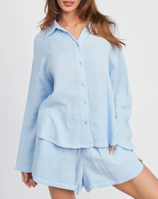 High Waisted Drawstring Shorts