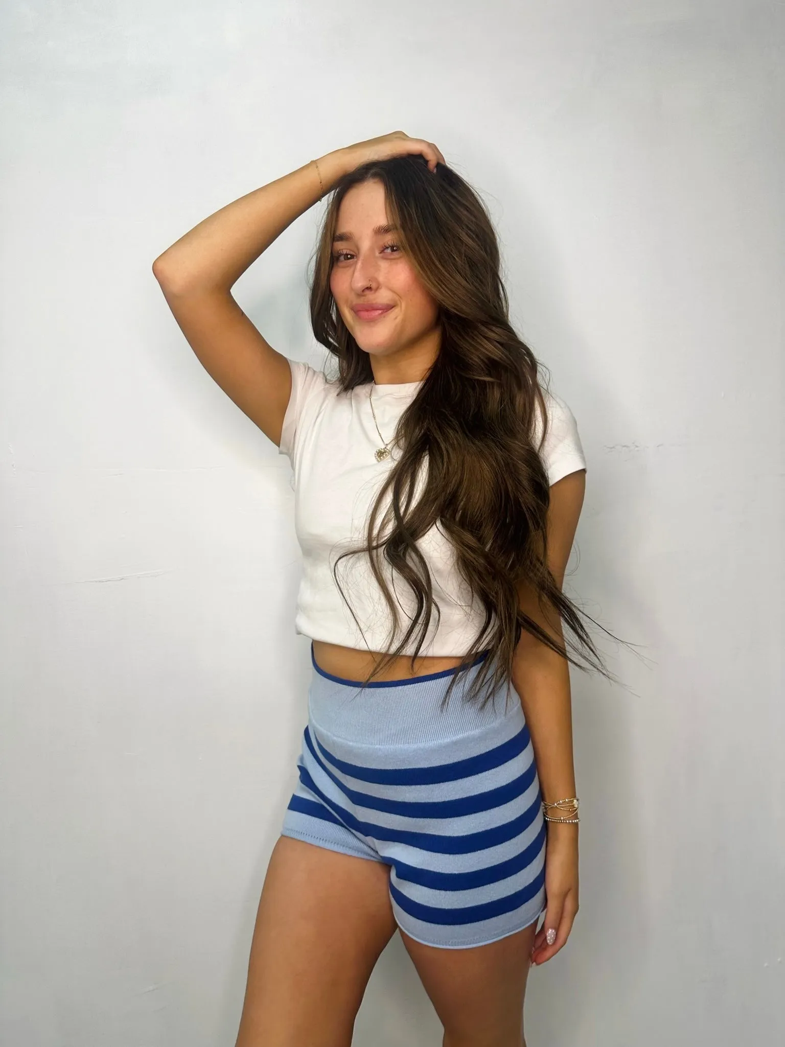 High Waisted Knit Shorts