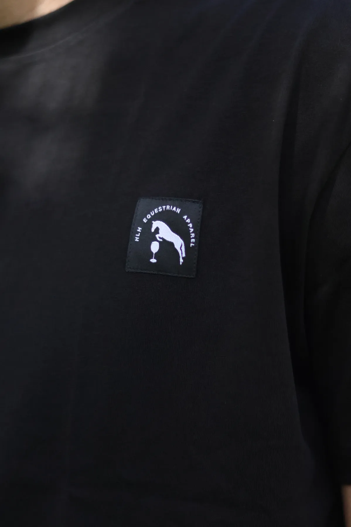 HLH Organic Unisex box tee in Black