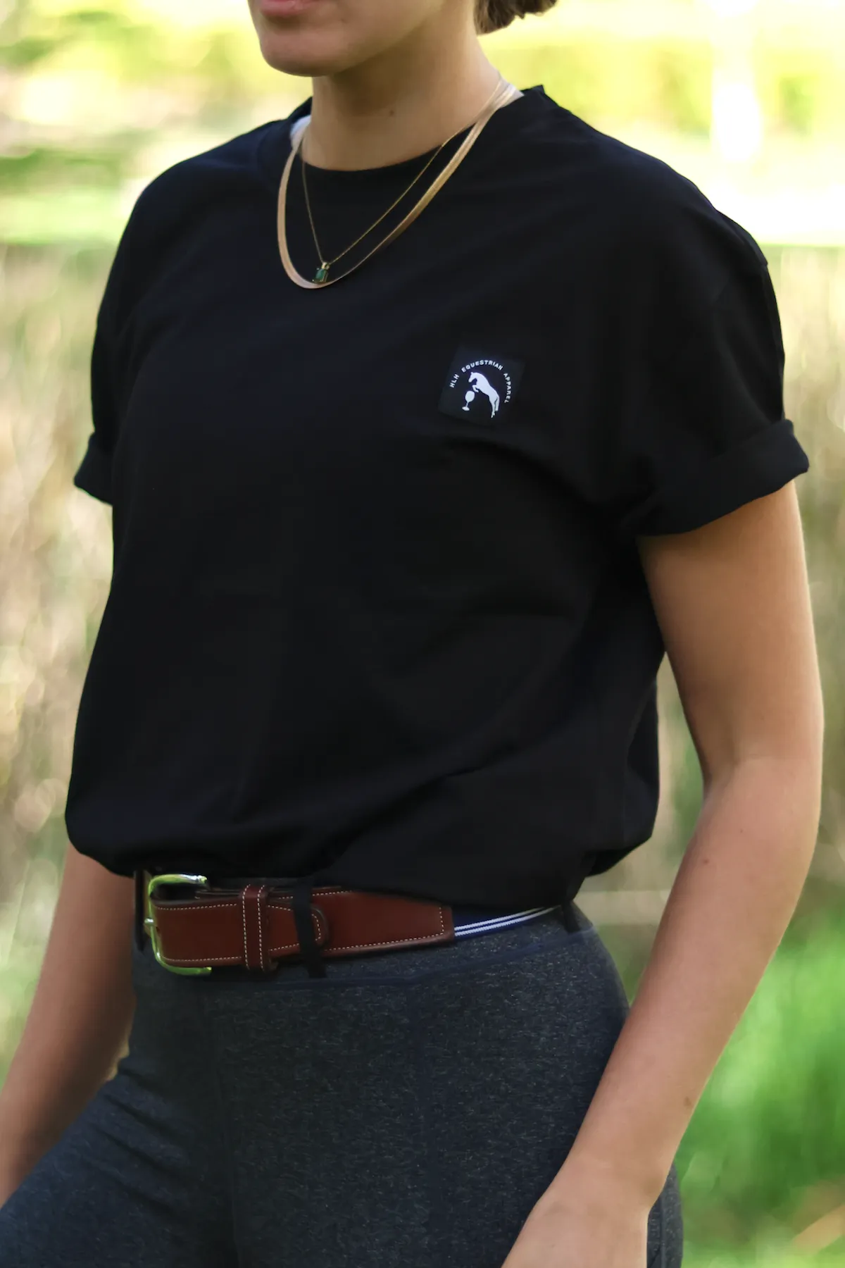 HLH Organic Unisex box tee in Black