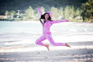 HOODIE VINTAGE PINK HAWAII/PINK BATIK