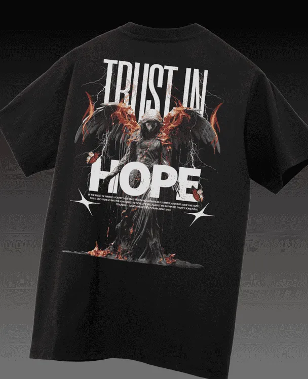 Hope Printed Drop Shoulder T-shirt - WAREHOUSE SALE