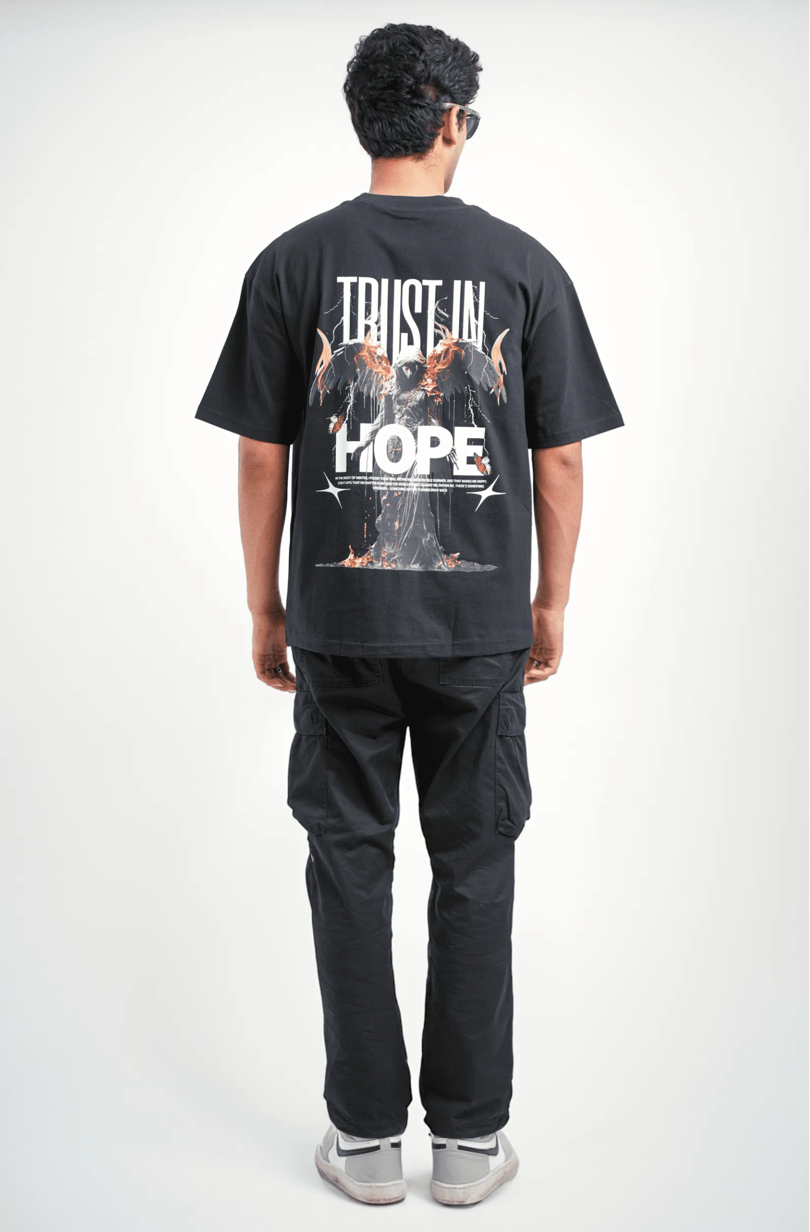 Hope Printed Drop Shoulder T-shirt - WAREHOUSE SALE