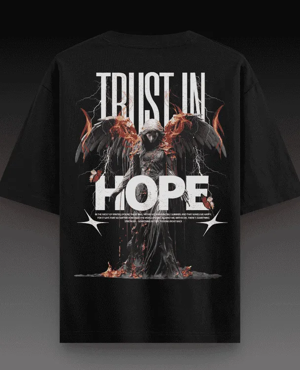 Hope Printed Drop Shoulder T-shirt - WAREHOUSE SALE