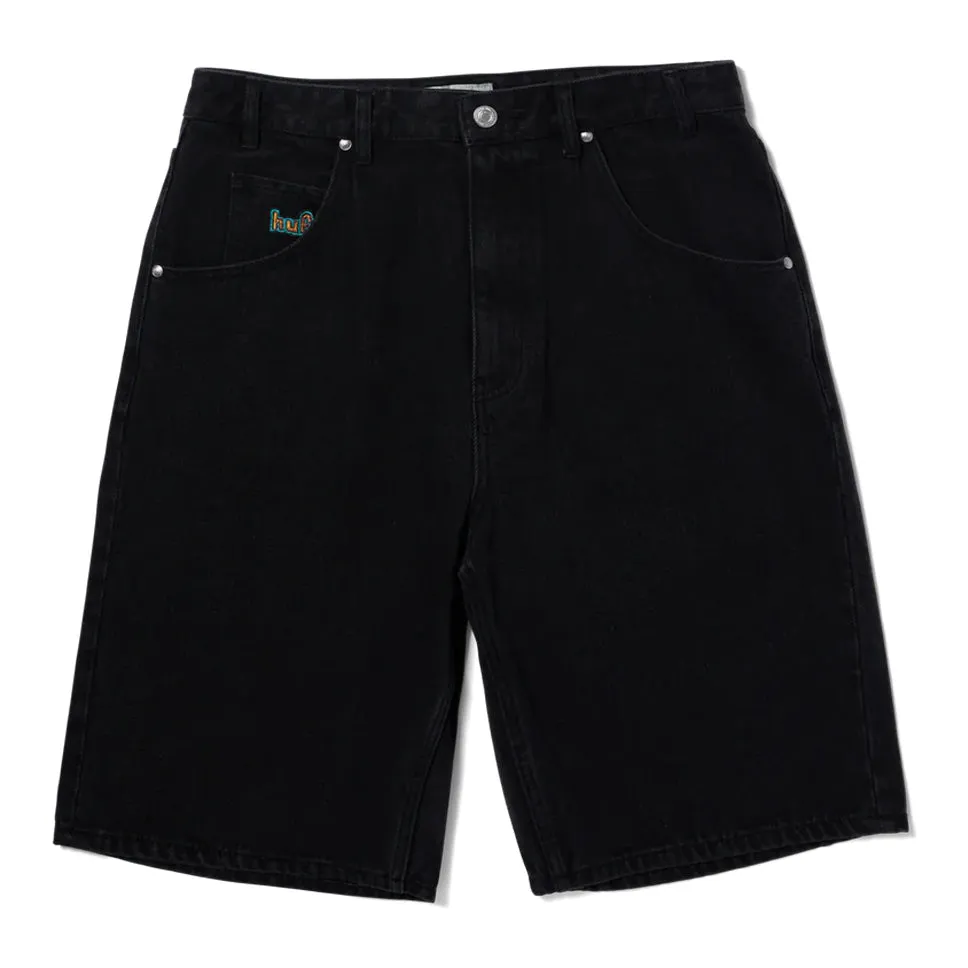 HUF Cromer Washed Black Shorts