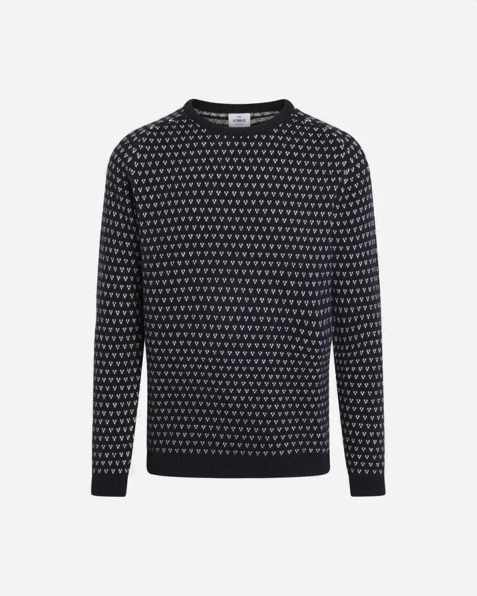 Hugo Knit - Navy/Cream