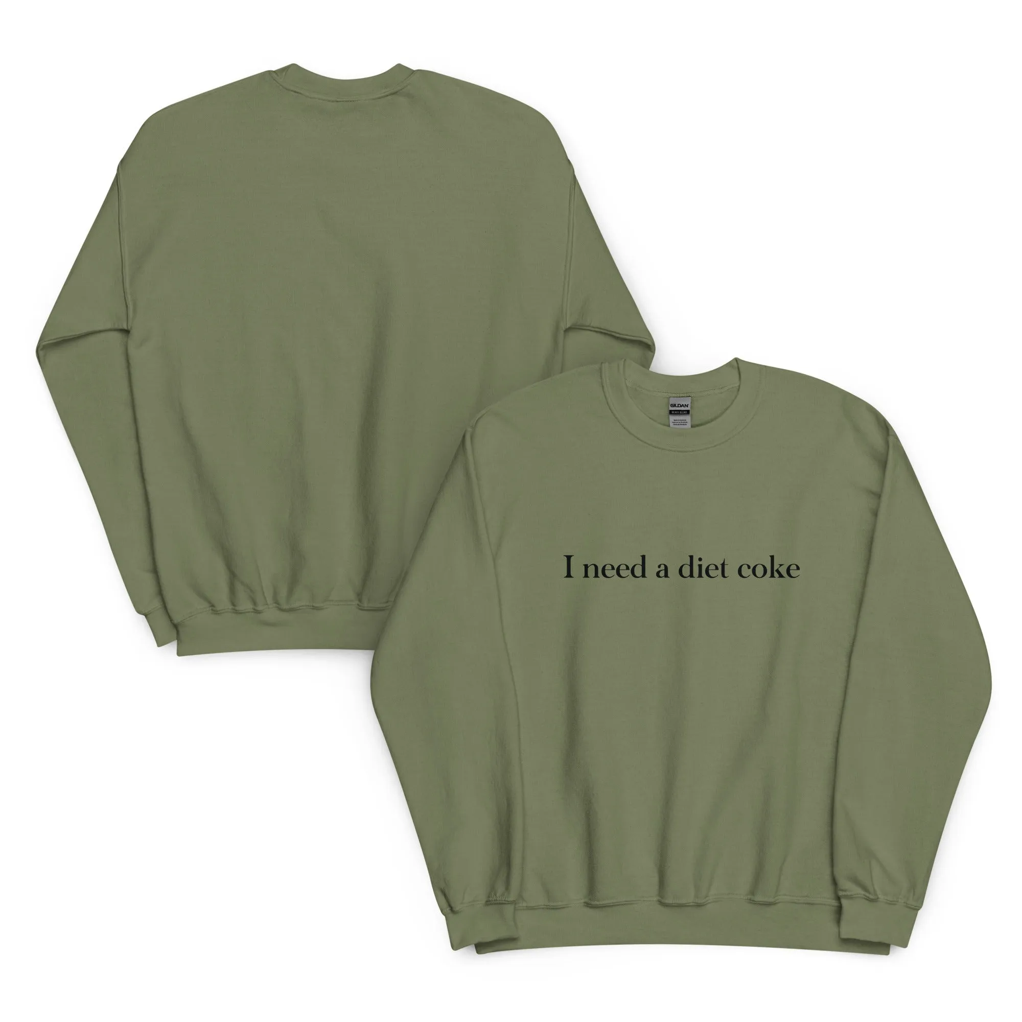 I Need A Diet Coke Sweatshirt I Need A Coke Diet Soda crewneck Sweater