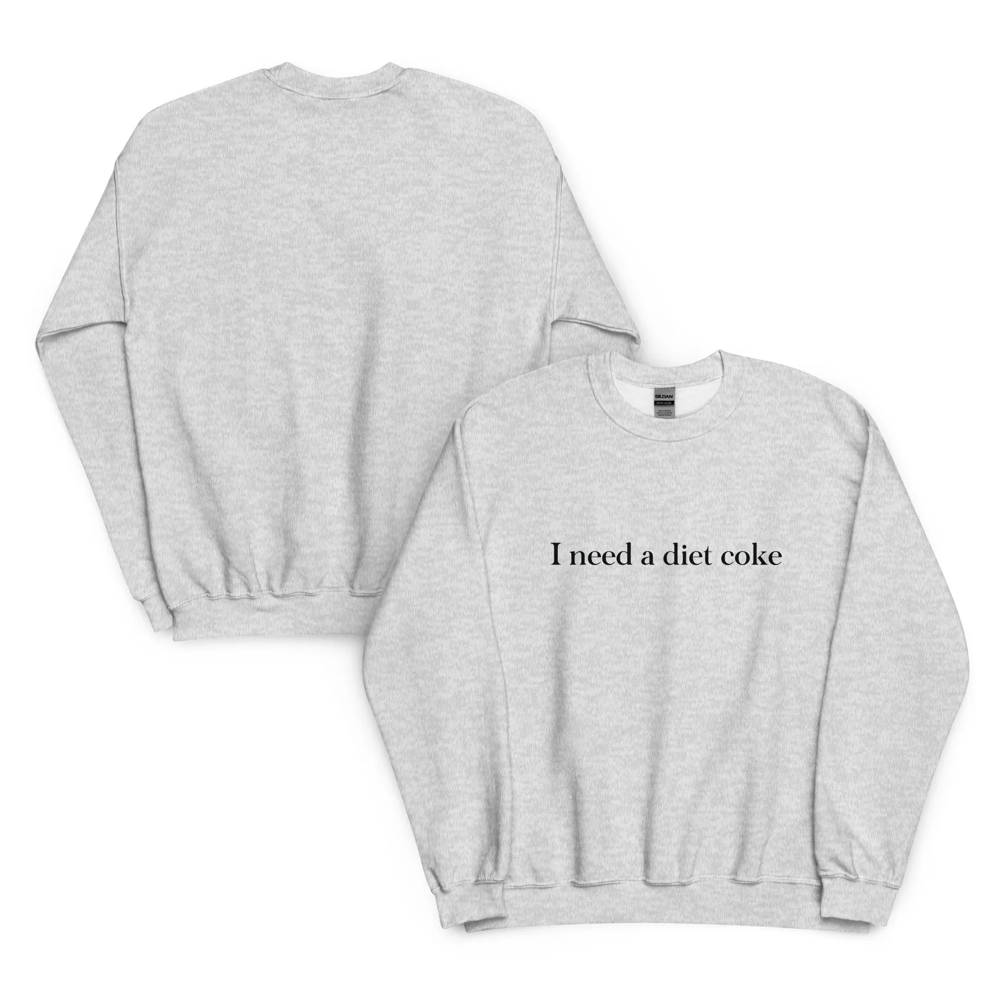 I Need A Diet Coke Sweatshirt I Need A Coke Diet Soda crewneck Sweater