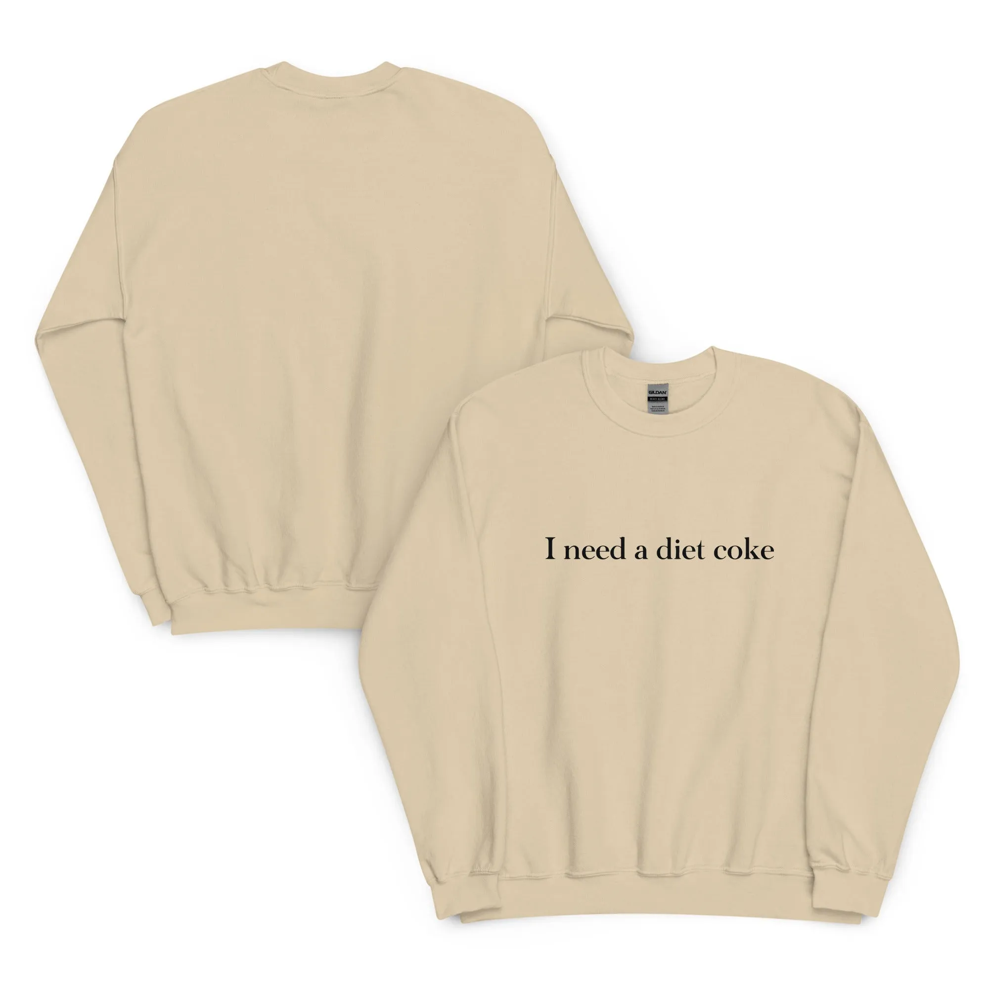 I Need A Diet Coke Sweatshirt I Need A Coke Diet Soda crewneck Sweater