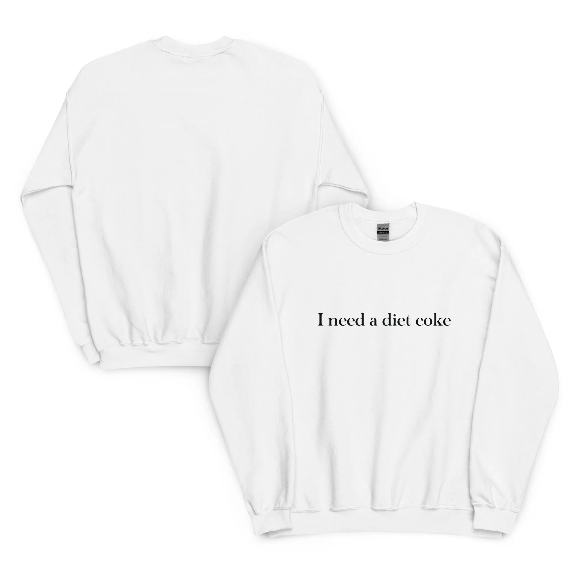 I Need A Diet Coke Sweatshirt I Need A Coke Diet Soda crewneck Sweater