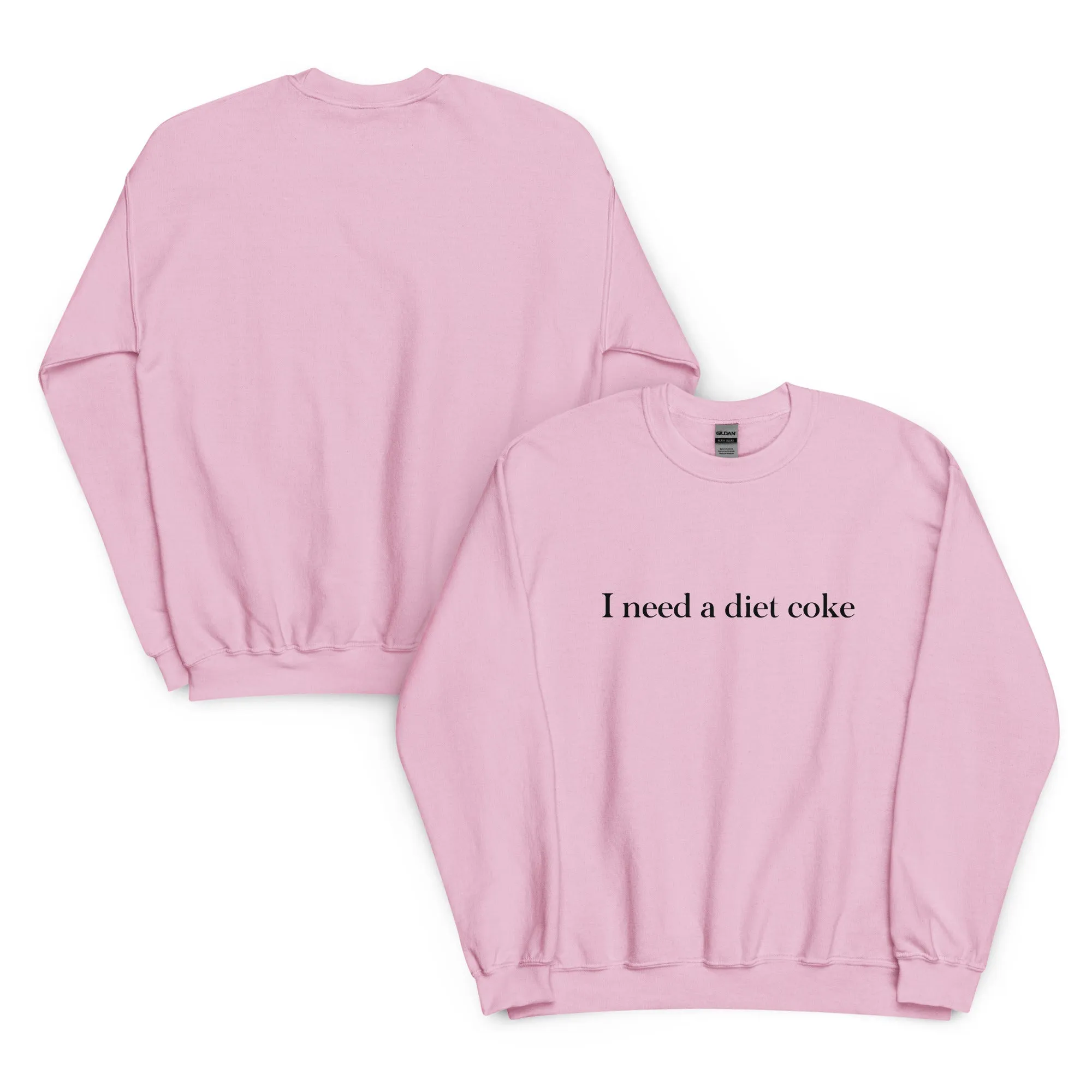 I Need A Diet Coke Sweatshirt I Need A Coke Diet Soda crewneck Sweater
