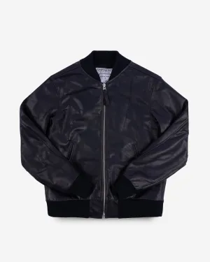 Iron Heart x Simmons Bilt Prairie Horsehide College Jacket - Black