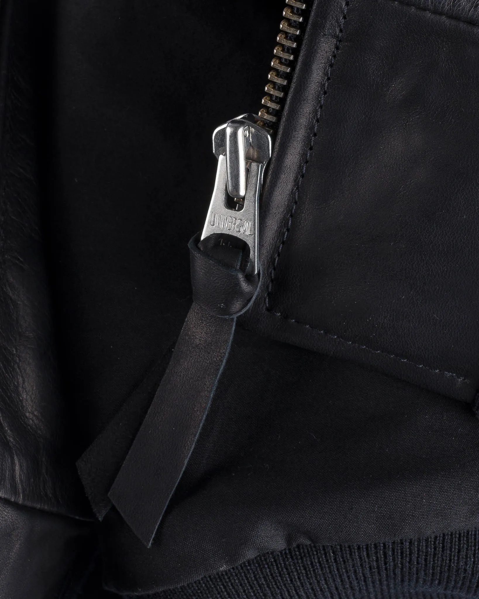Iron Heart x Simmons Bilt Prairie Horsehide College Jacket - Black
