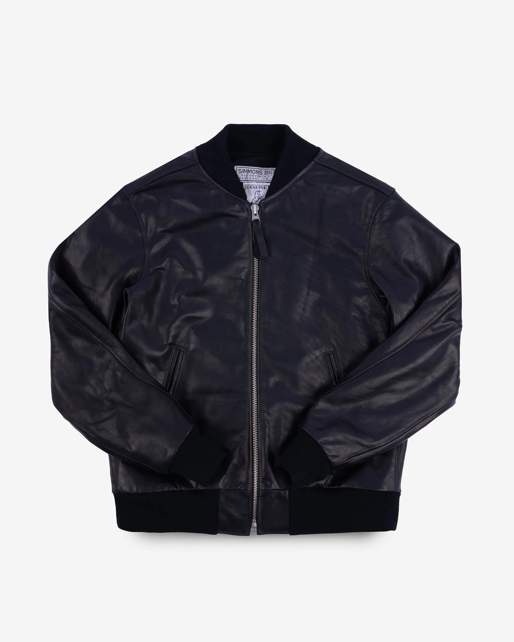 Iron Heart x Simmons Bilt Prairie Horsehide College Jacket - Black