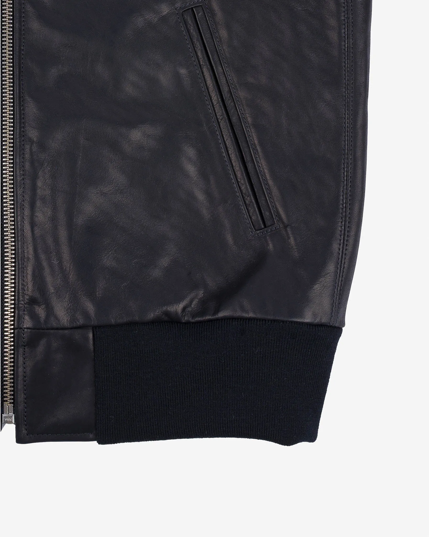 Iron Heart x Simmons Bilt Prairie Horsehide College Jacket - Black