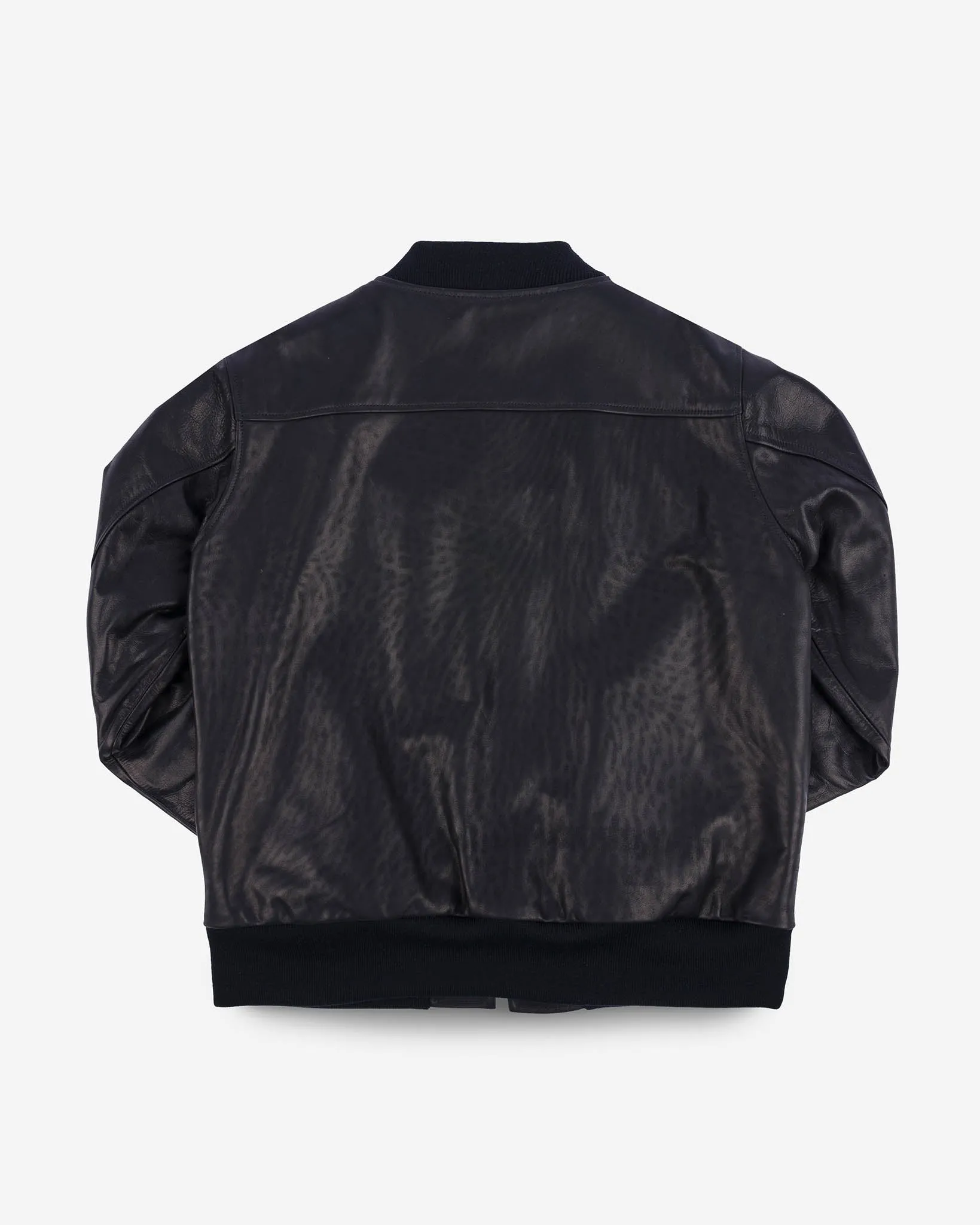 Iron Heart x Simmons Bilt Prairie Horsehide College Jacket - Black