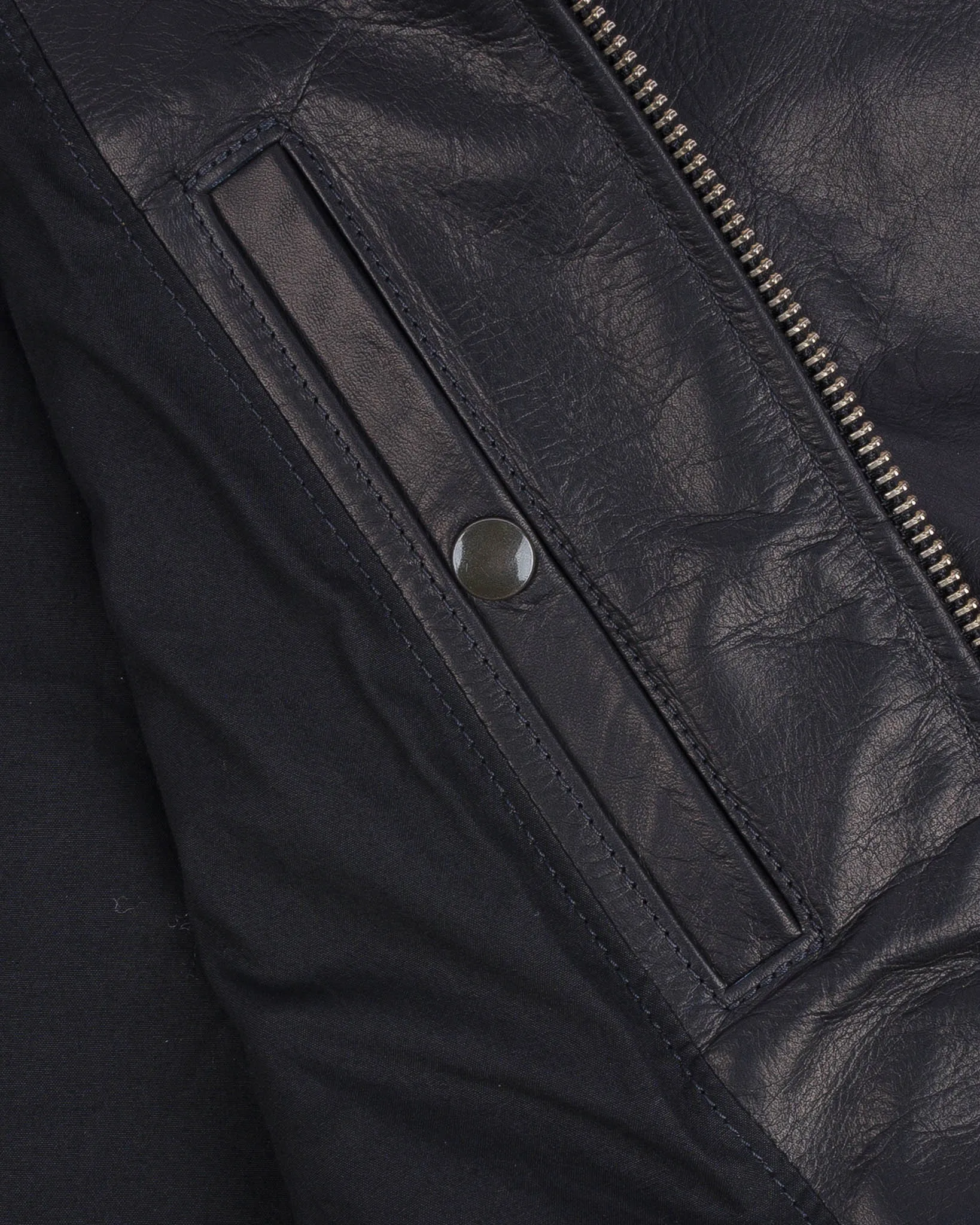 Iron Heart x Simmons Bilt Prairie Horsehide College Jacket - Black