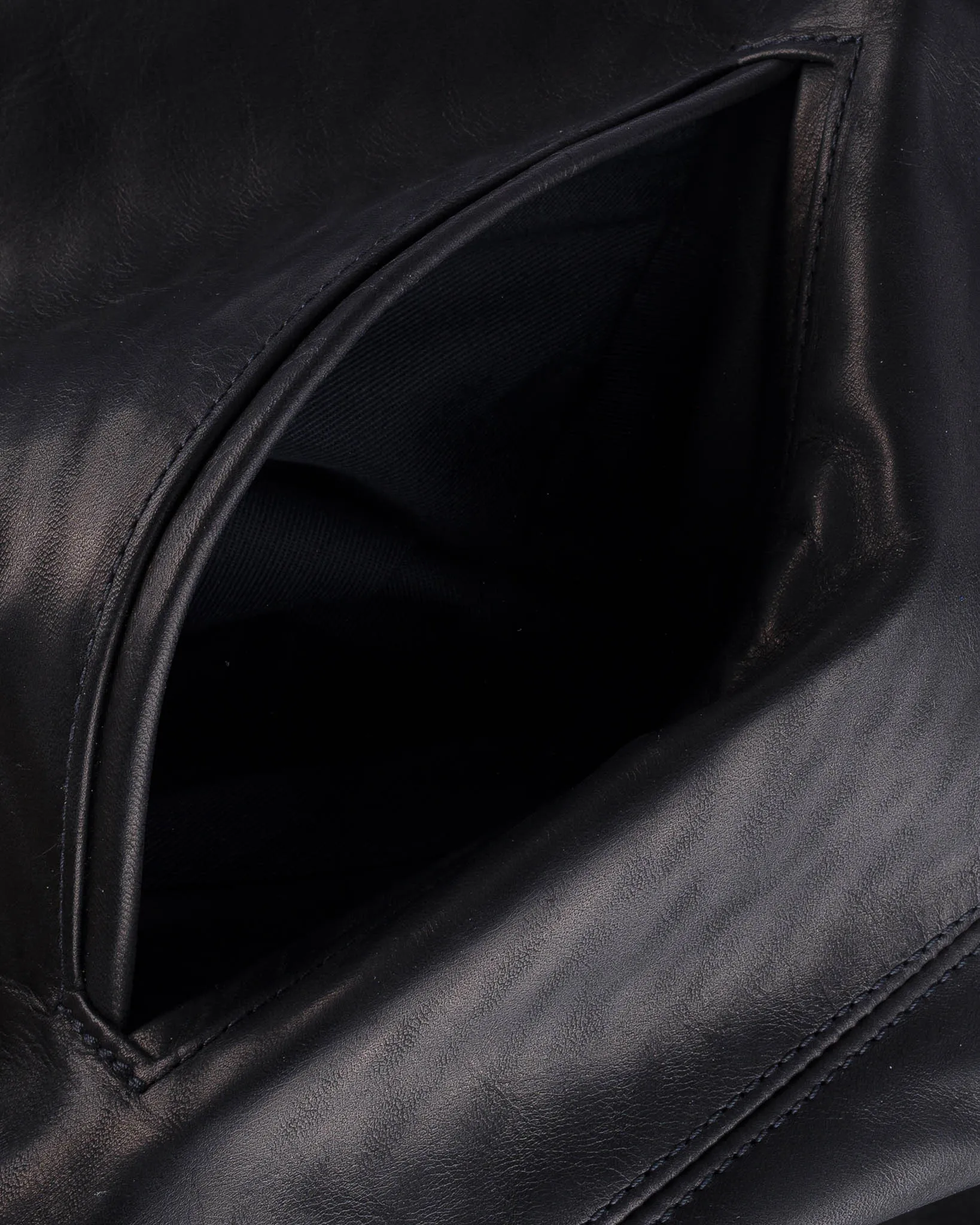Iron Heart x Simmons Bilt Prairie Horsehide College Jacket - Black