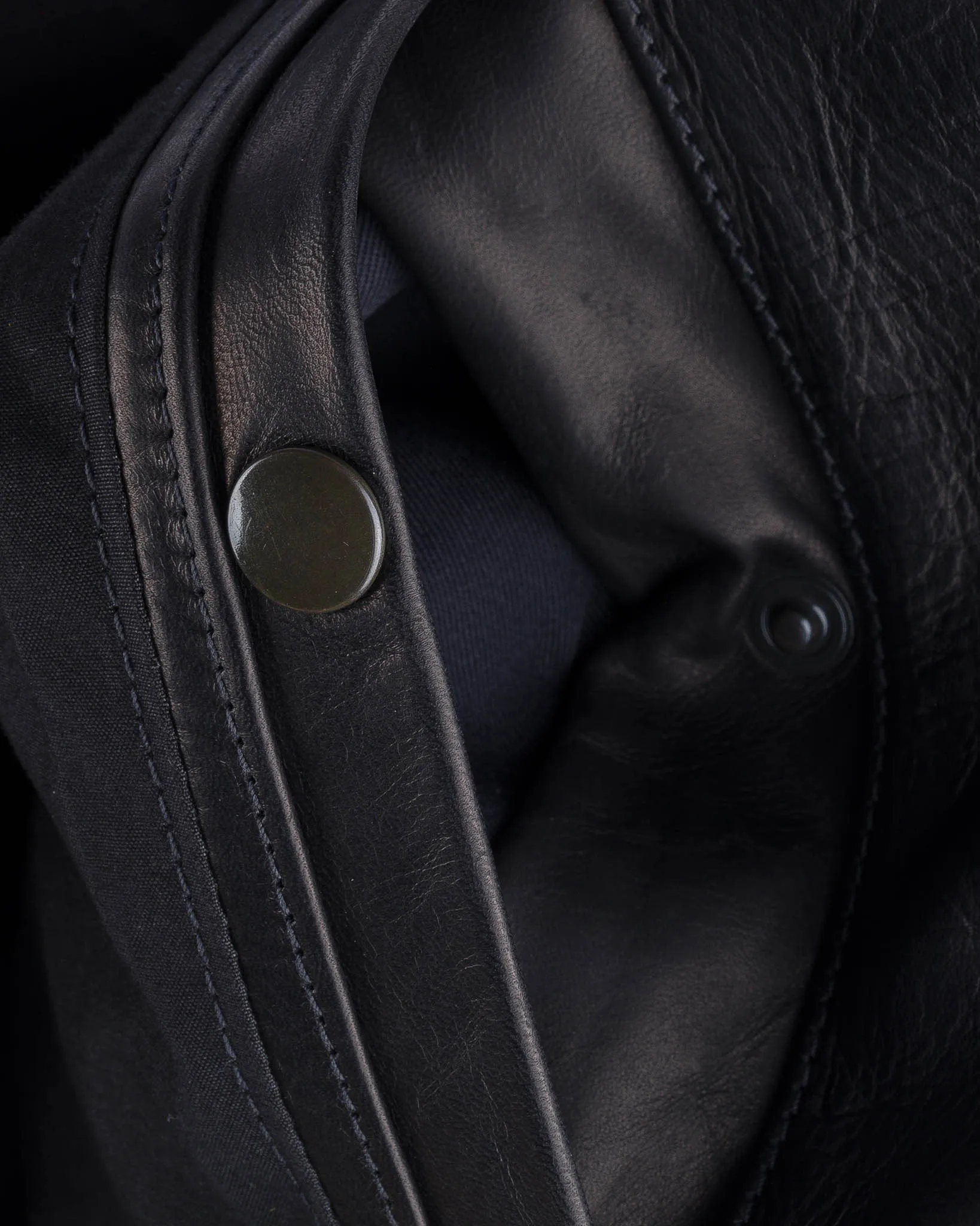 Iron Heart x Simmons Bilt Prairie Horsehide College Jacket - Black